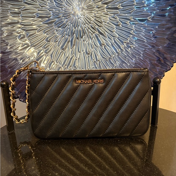 Michael Kors Handbags - Michael Kors Black Quilted Wristlet, Wallet or Clutch